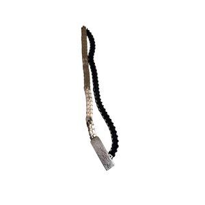 Vintage Silver Fish Scale Armour‎ Skinny Belt